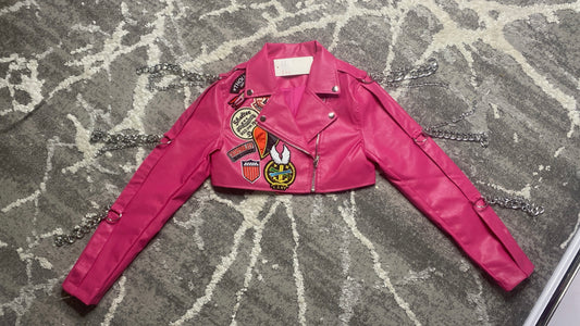 Pink Moto Jacket